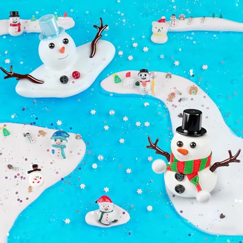 LAWOHO 6 Pack Slime Stocking Stuffers Stocking Stuffers for KidsChristmas Crafts Kids Crafts Snowman DIY KitCrafts Xmas Gift - Image 5