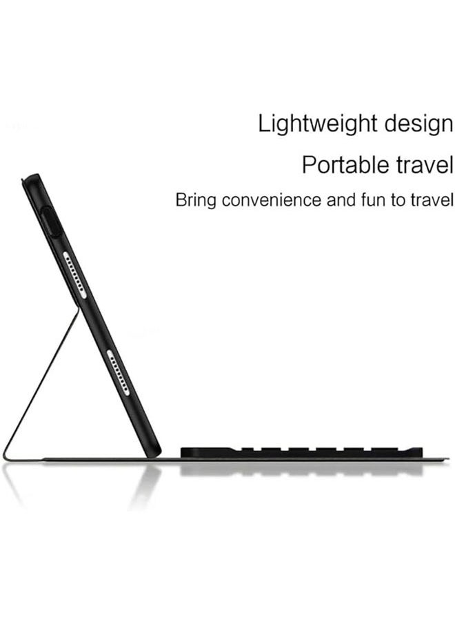 General - Compatible with Lenovo M10 Plus 3Gen 10.6 inch 2022 Case Keyboard Case for Lenovo M10 Plus 3Gen 10.6 Tablet Case with Black Bluetooth Wireless Keyboard - Image 1
