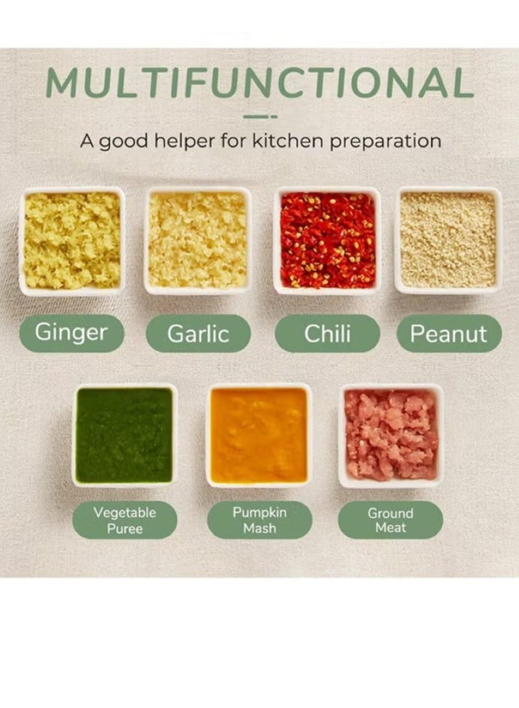 شراء جوي آلة تحضير طعام الأطفال، ومُحرك ثوم صغير - مُحضر طعام كهربائي صغير مع إمكانية إعادة الشحن عبر USB - Image 2