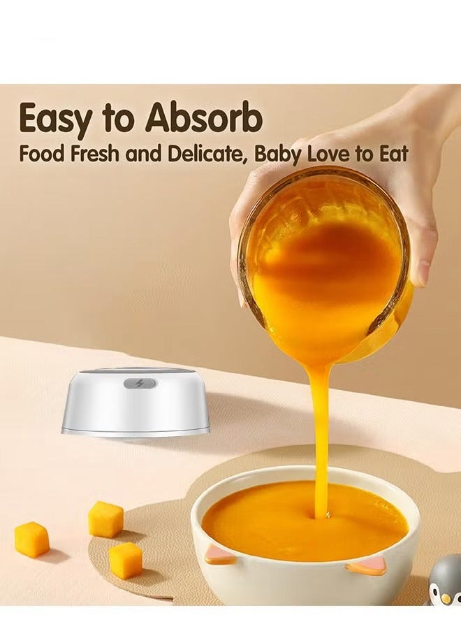 شراء جوي آلة تحضير طعام الأطفال، ومُحرك ثوم صغير - مُحضر طعام كهربائي صغير مع إمكانية إعادة الشحن عبر USB - Image 3