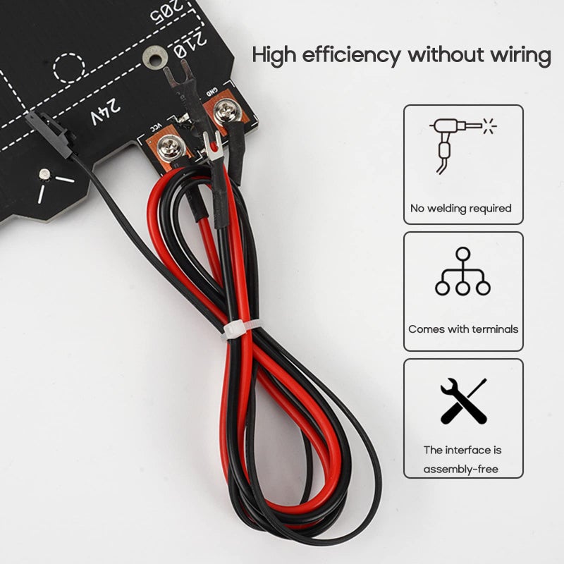Heated Bed Replacement Part Hotbed 245x255mm 220W 24V with Cable Color B - Image 4