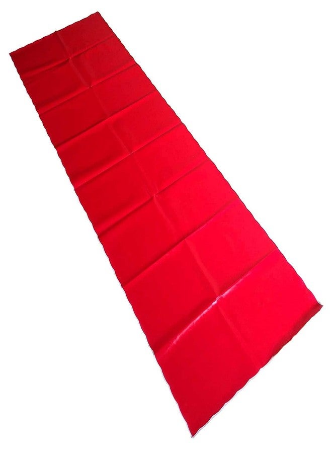 Hesch 9 Long Rectangular Dastarkhan for Food Muslim Waterproof, 8-Seater Plastic Dastarkhan for Food Muslim, Red Plastic Dastarkhan, Dastarkhan for Food Waterproof - Image 1
