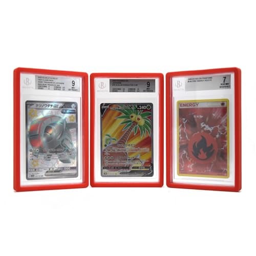 ProGuard Cards BGS Slab Guard for Standard Graded BGS Cards | Exact Fit, Snap Tight Protection | Shock Absorption | Matte Finish (RED) - Image 2