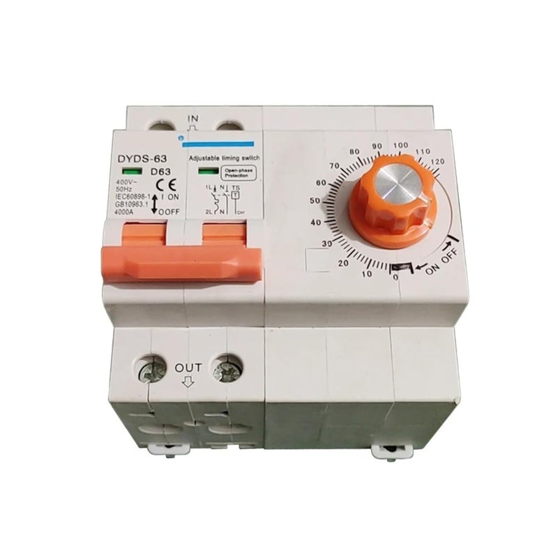 2P Breaker Timer Switch 63A 220V 240V 50Hz 230V 63A Max Time Set Range 1min 2H - Image 1