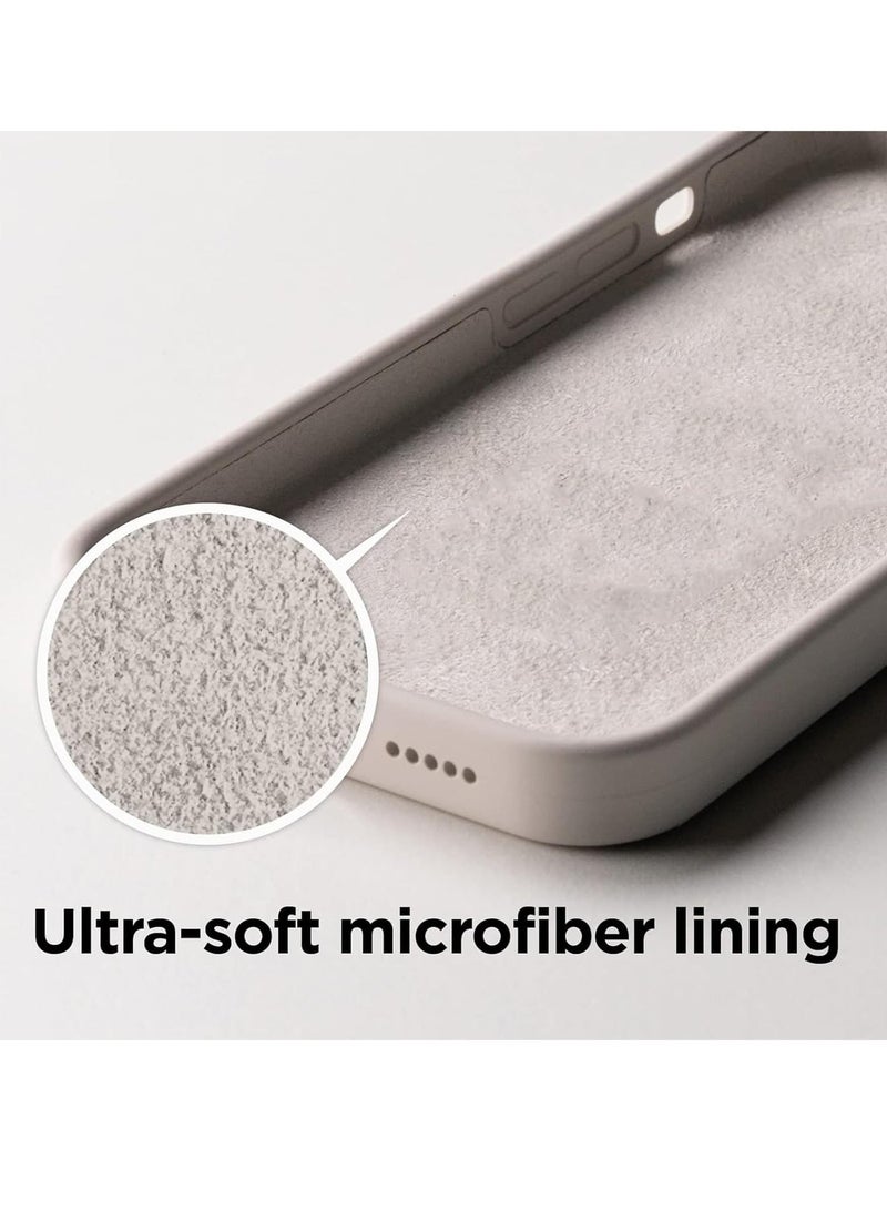 Raxoom [3-in-1] iPhone 15 Plus Case Bundle â€“ White Premium Liquid Silicone Shockproof Cover with 9H Tempered Glass Screen Protector - Image 2