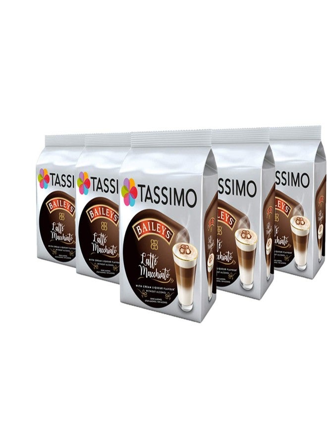 Tassimo Latte Machiatto Baileys Coffee Capsules, Pack of 5 - Image 1