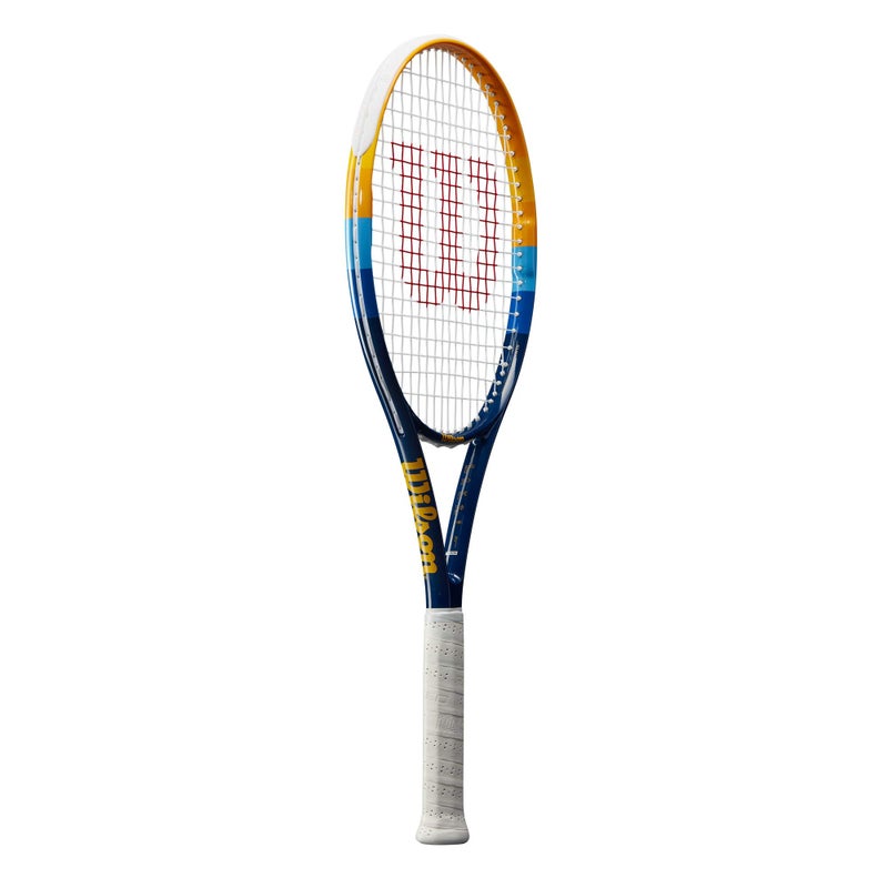 Wilson Profile Adult Recreational Tennis Racket - Grip Size 3 - 4 3/8", Blue/Orange - Image 2