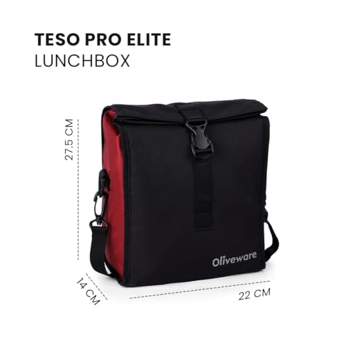 SOPL-OLIVEWARE Teso Elite Pro Lunch Box with Steel Cutlery, BPA Free Lids,Microwave Safe,Inside Steel Containers(290ml, 450ml & 600ml),Plastic Pickle Box (130ml),Steel Water Bottle(750ml) -Mahroon - Image 5
