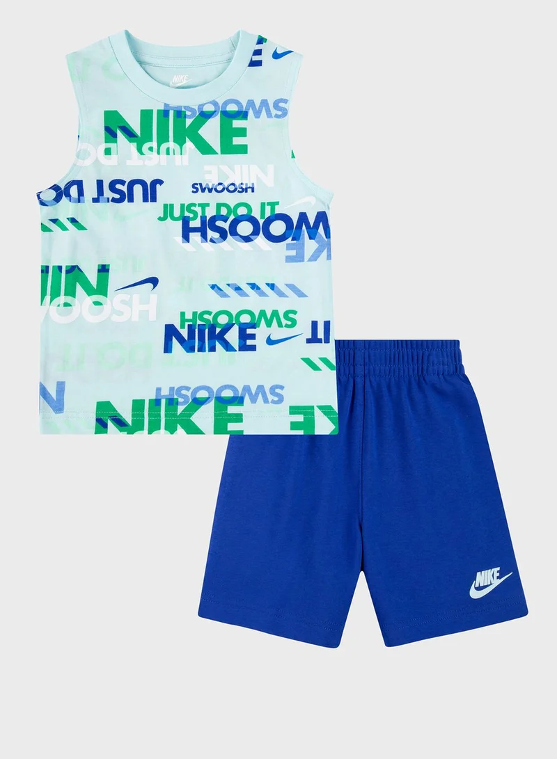 Nike Infant All Over Printed T-Shirt Set