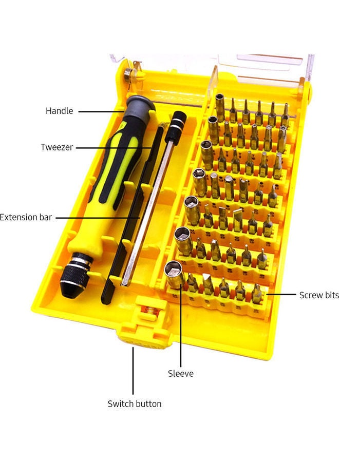 NIBEMINENT 45-In-1 Manual Mini Screwdriver Set Multicolour - Image 2
