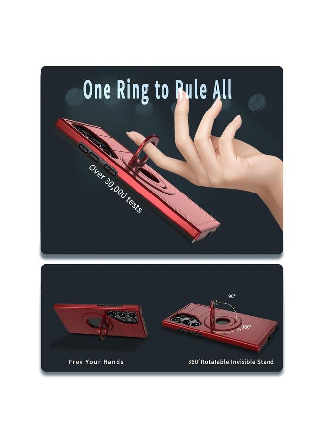 اس-توب جراب لهاتف Samsung Galaxy S24 Ultra 5G Armor MagSafe Ring Holder - Image 5