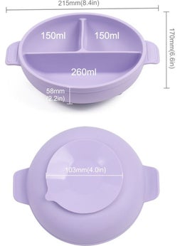 bebek Silicone Feeding Set Vacuum Silicone Food Plate (With Lid), Silicone Fork and Spoon / Blue - pzsku/Z28F835F7B11F54F4E240Z/45/_/1731010444/e2c9628d-99fc-48d2-bdbd-640b1af23437