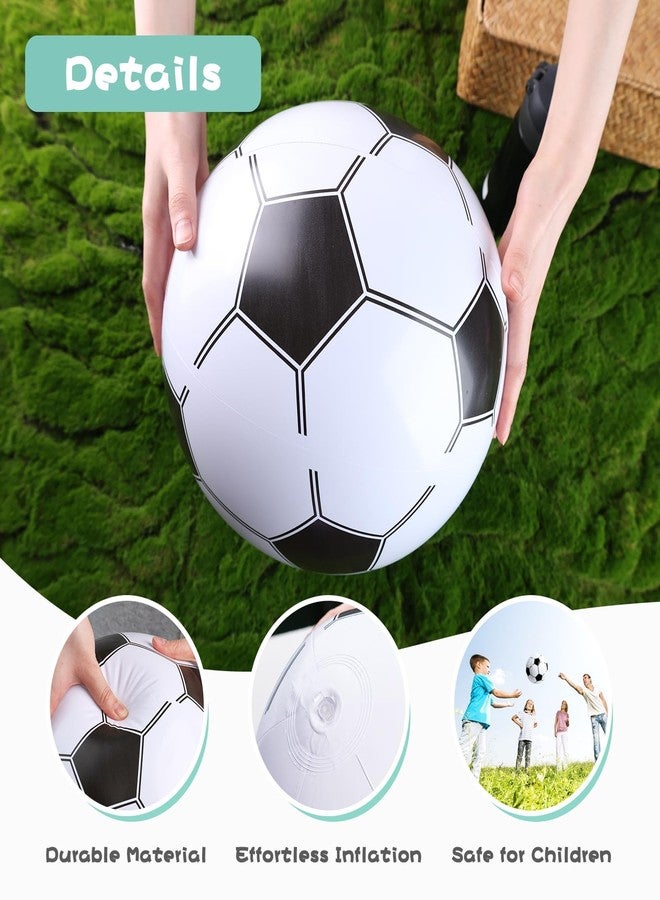 FUTUREPLUSX 8PCS Beach Balls, 12 Inches Inflatable Soccer Ball for Kids Summer Party Favors, Water Games, Hawaiian Tropical Theme Party Decorations - Image 3