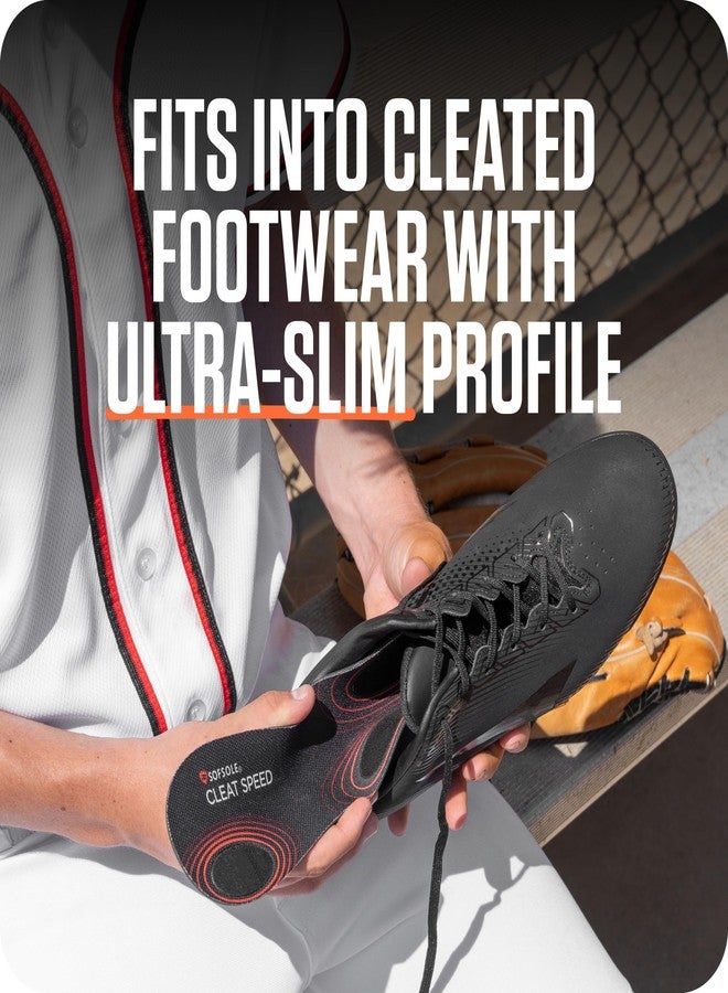 Sof Sole Cleat Speed Insole– Slim Profile, Anti-Slip Friction Pads for Faster Cuts, Custom Fit, Enhanced Performance in Football, Soccer, Lacrosse, and Baseball Cleats– Moisture-Wicking, Men's 7-13 - Image 5