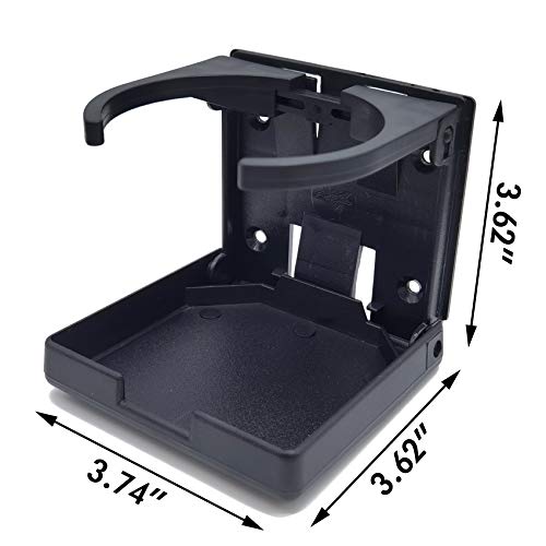 YOOHUA 2PCS Cup Holder Folding Drink Holders Car Cup Holder for Caravan Trucks Car RVs Vans Marine Boat Home Office - Image 2