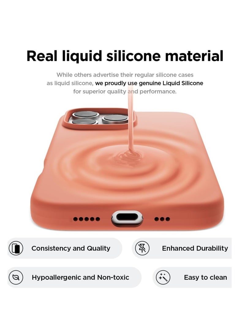 BORTONY iPhone 13 Pro Max Cover 6.7 Inch Liquid Silicone Anti Scratch Anti Fingerprint Soft Silky Touch Shockproof Protective Case - Image 3