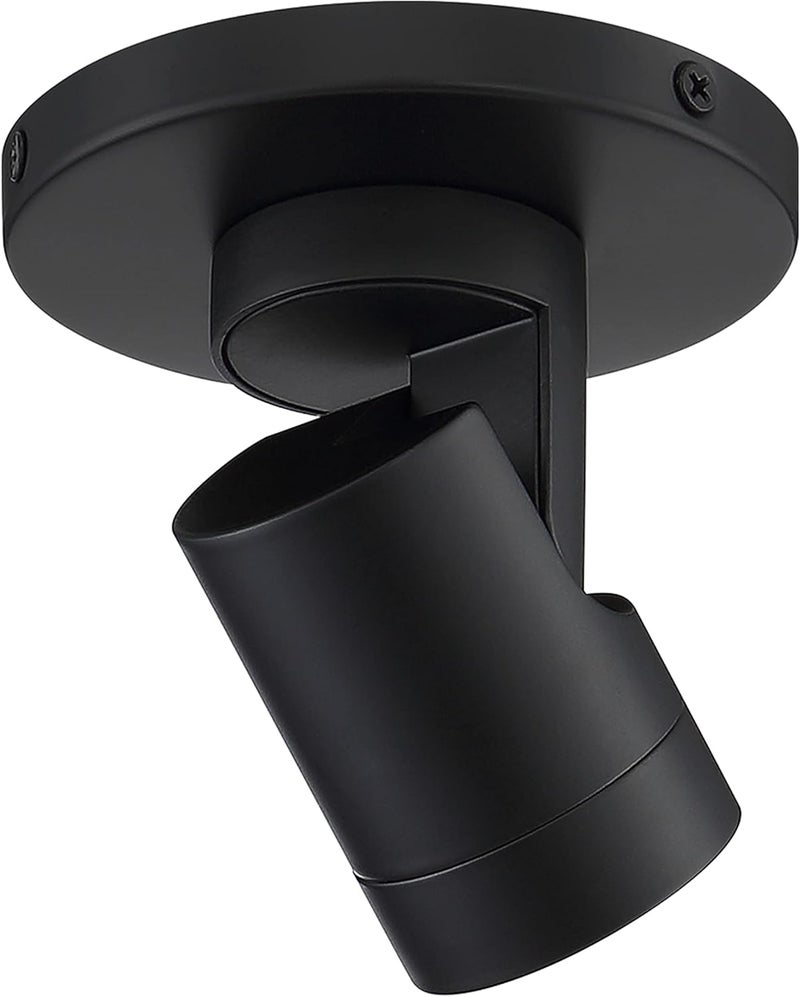 Nuvo Nuvo Lighting 621105 12W LED Adjustable Barrel Monopoint Ceiling and Wall Spotlight Black  - Image 4