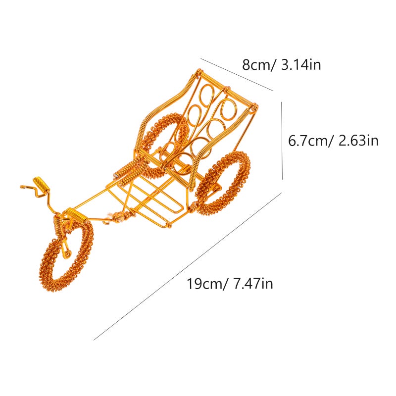 2pcs Vintage Tricycle Model Retro Tricycle Model Decoration for Home Cabinet Desktop - Image 2
