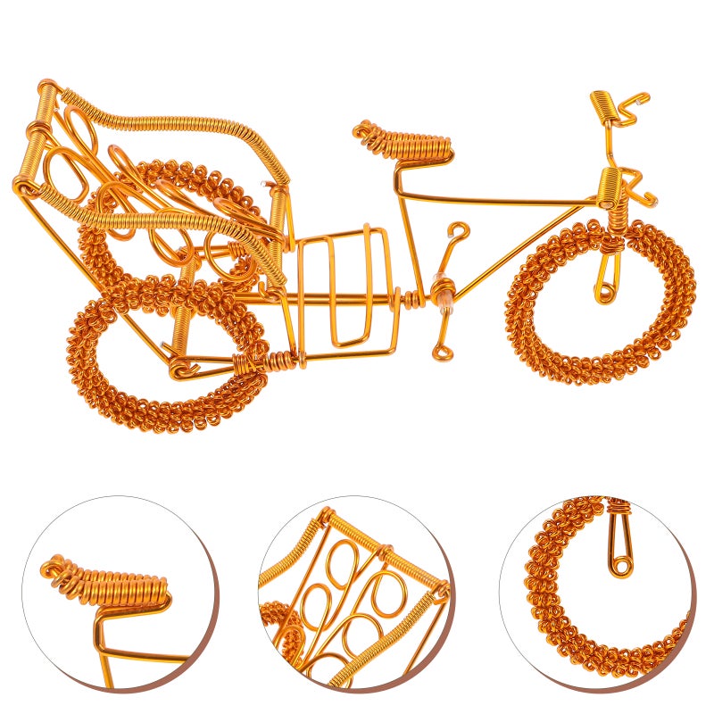 2pcs Vintage Tricycle Model Retro Tricycle Model Decoration for Home Cabinet Desktop - Image 3