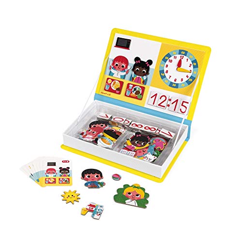 Janod MagnetiBook 94 pc Magnetic Telling Time Game - Ages 3+ - J02724 - Image 5