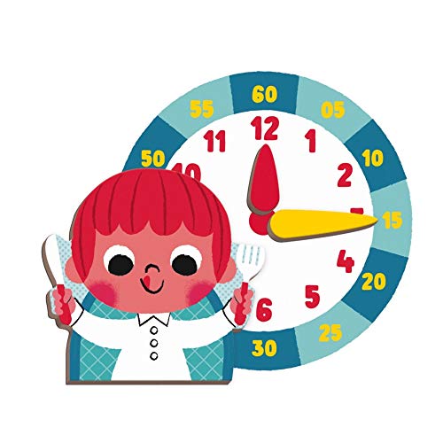 Janod MagnetiBook 94 pc Magnetic Telling Time Game - Ages 3+ - J02724 - Image 3