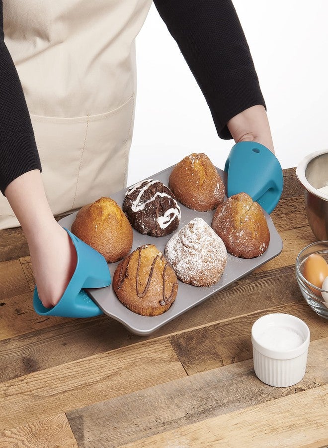 Mrs. Anderson's Baking Mrs. Anderson’s Baking Silicone Pot Grabber, Non-Scratch, Non-Skid, Heat Safe, Turquoise Blue - Image 5