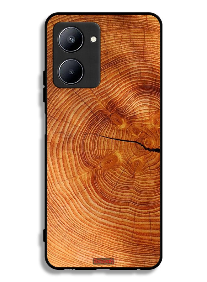 Tolwak Realme C33 Protective Case Cover Crack Wood - Image 2