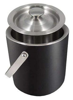 Ganeshi Ganeshi Stainless Steel Ice Bucket with Tong in Black Color15 Liter  - Image 3