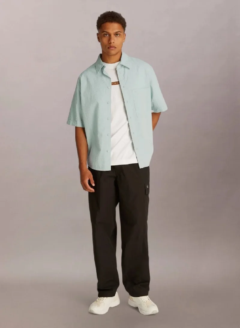 Calvin Klein Jeans Seersucker Short Sleeve Shirt