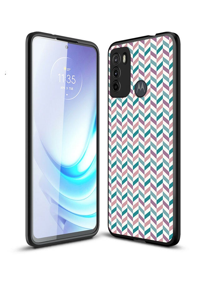 Okteq TPU Protection and Hybrid Rigid Clear Back Cover Case Small Mix Patterns for Motorola Moto G60S  - Image 2