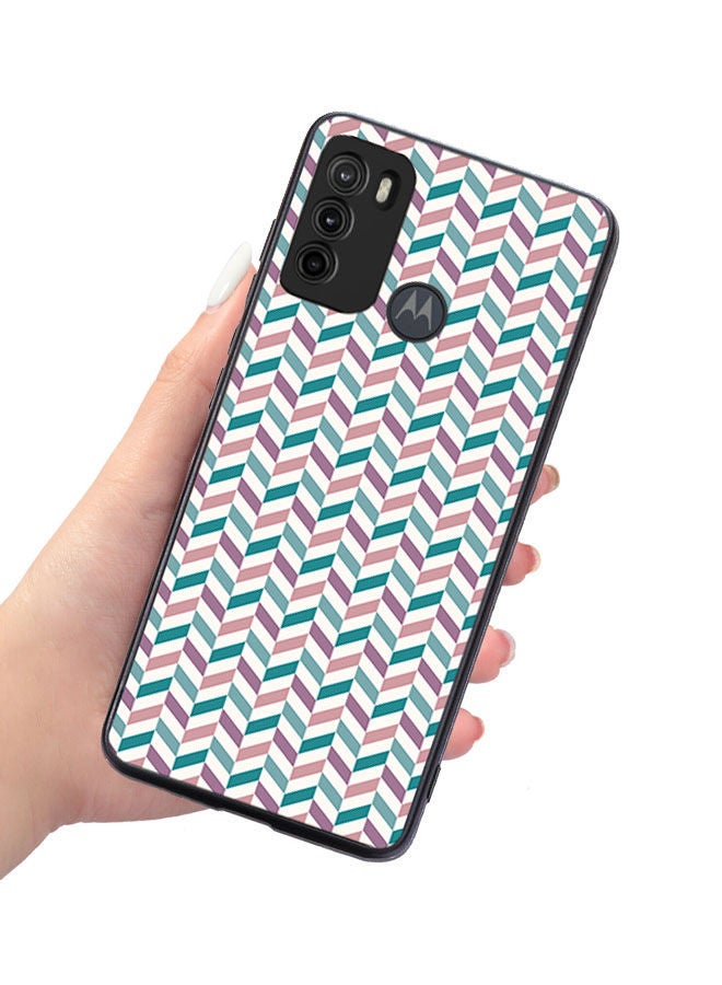 Okteq TPU Protection and Hybrid Rigid Clear Back Cover Case Small Mix Patterns for Motorola Moto G60S  - Image 3