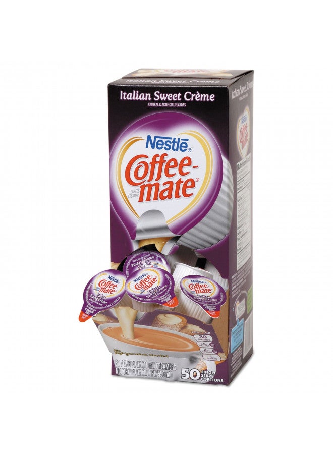 Nestle Coffee-mate 84652 Liquid Coffee Creamer, Italian Sweet Creme, 0.375 oz Cups (Box of 50) - Image 2