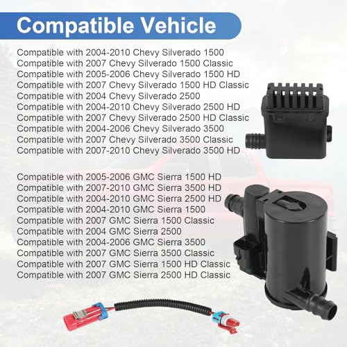 RALZAOTO Evap Canister Vent Solenoid Valve P0449 Compatible with Chevy Silverado GMC Sierra 1500 2500 3500 HD Classic 2004-2010 Vapor Canister Vent Solenoid Replaces# 911-237 19207763 10357992 CVS34 - Image 3