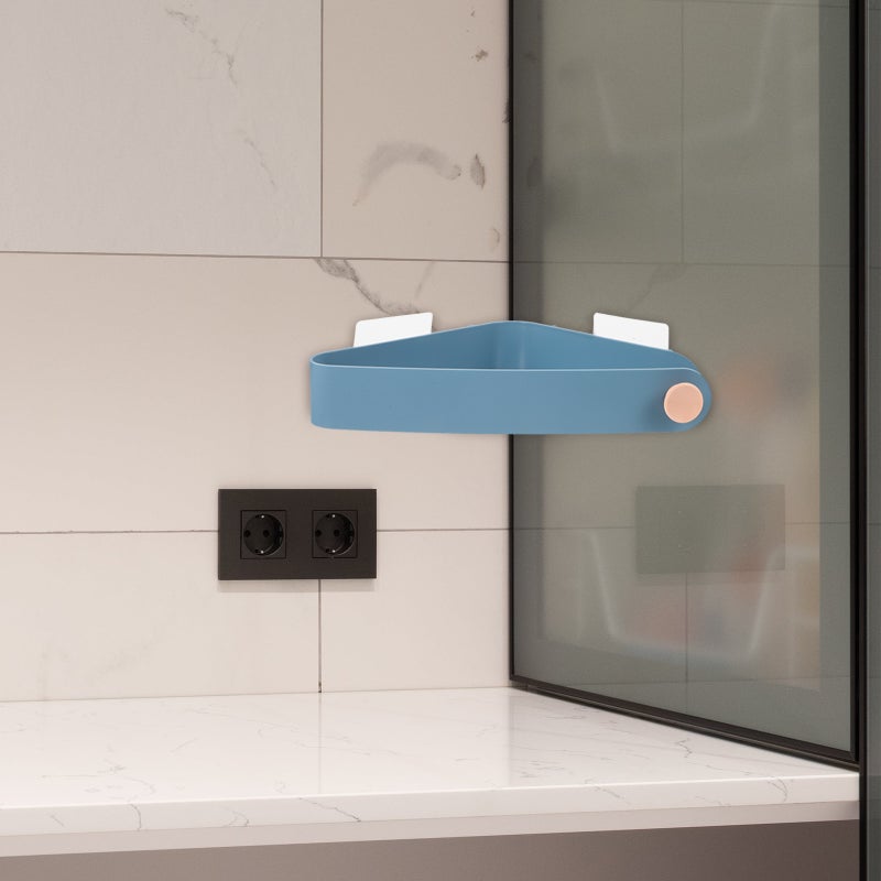 Bathroom Corner Wall Mount Storage Rack Triangle Shower Basket Shelf Organizer for Bathroom Toilet Kitchen ( ) - Image 3