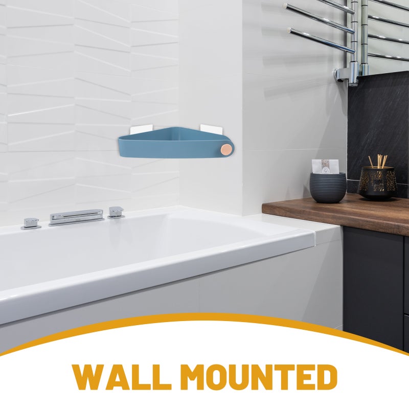 Bathroom Corner Wall Mount Storage Rack Triangle Shower Basket Shelf Organizer for Bathroom Toilet Kitchen ( ) - Image 4