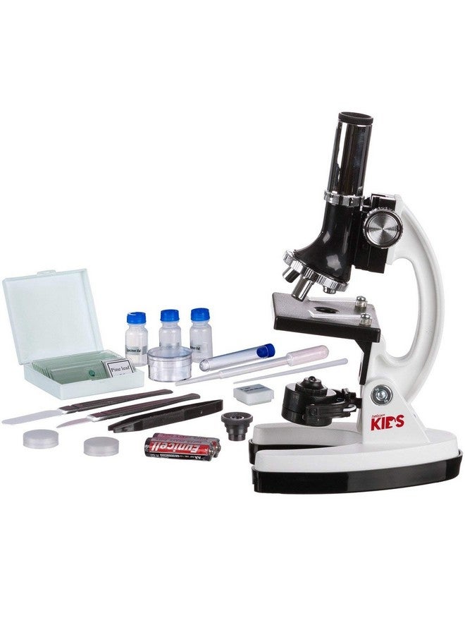 Amscope Fba_M30Abskt1W Amscopekids M30Abskt1W 120X240X300X480X600X1200X 48Pc Metal Arm & Base Educational Kids Biological Microscope Kit - Image 2