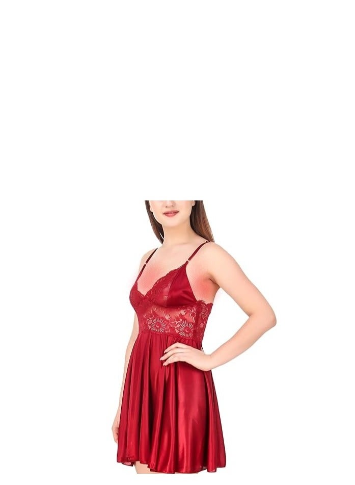 Accessorize Kingdom Accessorize Kingdom Women's Satin Solid Night Wear (Size - Free Size)  - Image 2