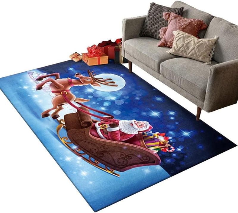 ويوبلز سجادة عيد الميلاد، دواسات ترحيبية لعيد الميلاد، سجاد داخلي لتزيين المنزل، مناسبة لغرفة المعيشة وغرفة النوم، سجاد أرضيات، زينة حفلات، هدايا، زينة عيد الميلاد - Image 1