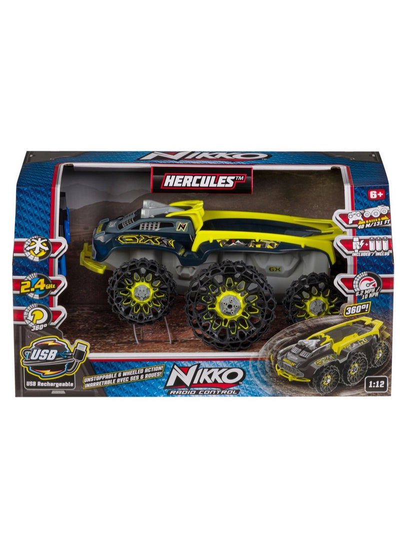 Nikko Remote Control Car 6-wheeled Off-Road Hercules | Off-Road Racing Truck | 360-Degrees Spins & Herculean Stunts | Max Speed Upto 6.2MPH / 10KPH | Toy Vehicle | Gift for Kids and Adults - Image 4