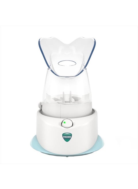V1200 Personal Steam Inhaler with Soft Face Mask for Targeted Steam Relief, Aids with Sinus Problems, Congestion, Cough, Use with Soothing Menthol Vicks VapoPads