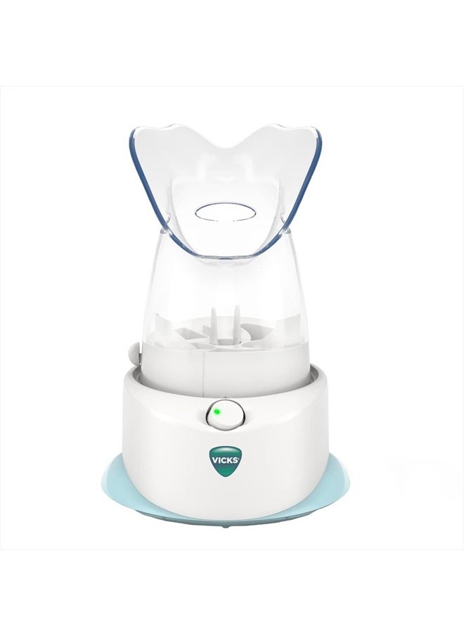 Vicks - V1200 Personal Steam Inhaler with Soft Face Mask for Targeted Steam Relief, Aids with Sinus Problems, Congestion, Cough, Use with Soothing Menthol Vicks VapoPads - Image 1