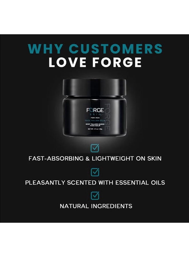 Forge Skin Men's Beef Tallow Balm for Skin | Beef Tallow for Skin Face Mens Skin Care Cream Facial Skincare Face Moisturizer for Men-56.7g - Image 2