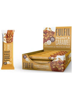 Protein Bar (15 x 55g Bars) — Peanut Caramel Flavour 20g High Protein, 9 Vitamins, Low Sugar