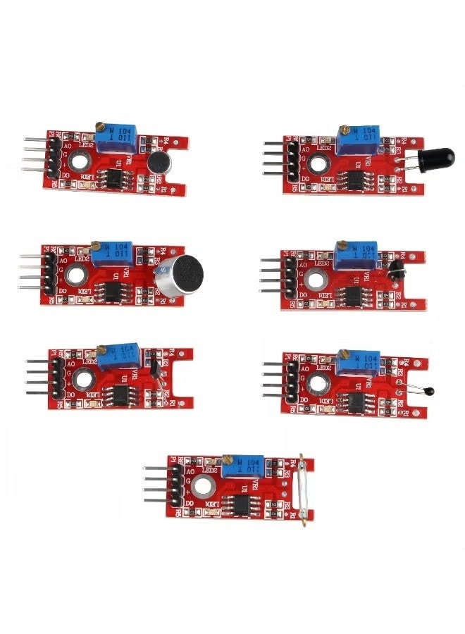 OMEVE 37-in-1 Multicolour Sensor Module Set – Comprehensive Electronic Components Kit - Image 5