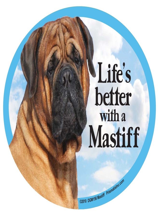 Prismatix Mastiff Oval Dog Magnet for Cars - Image 2