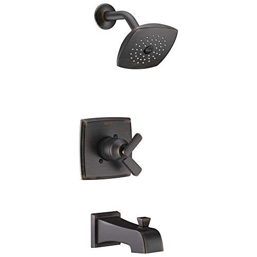 Delta Faucet Ashlyn 17 Series Single-Handle Tub and Shower Trim Kit, Shower Faucet with Single-Spray Touch-Clean Shower Head, Venetian Bronze T17464-RB (Valve Not Included) - Image 1