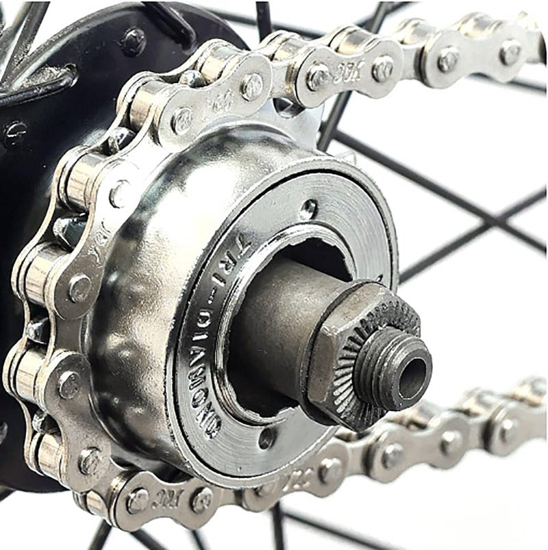 klarako Single Speed Freewheel One-Speed Cycling Replacement Accessory Bicycle Flywheel 16T Bicycle Flywheel, Silver - Image 5