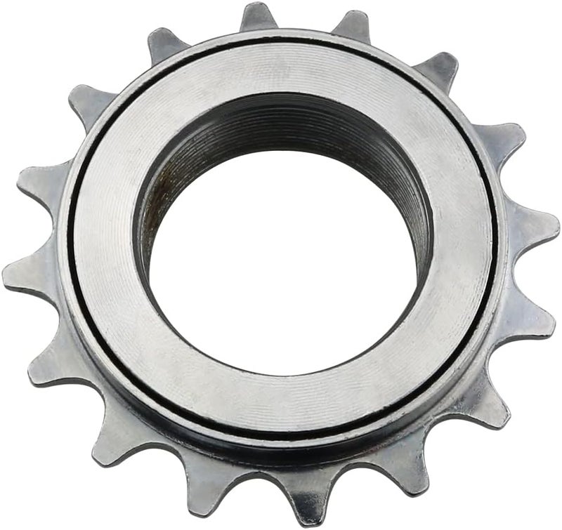 klarako Single Speed Freewheel One-Speed Cycling Replacement Accessory Bicycle Flywheel 16T Bicycle Flywheel, Silver - Image 4