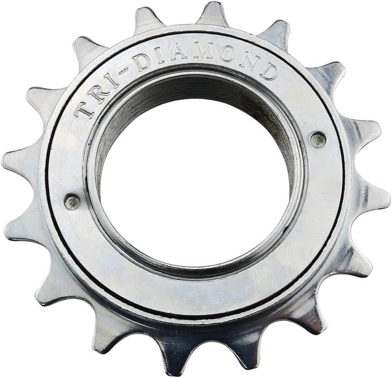 klarako Single Speed Freewheel One-Speed Cycling Replacement Accessory Bicycle Flywheel 16T Bicycle Flywheel, Silver - Image 1