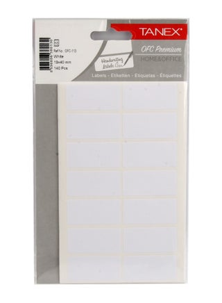 Office Sticker White 10 Sheets 14 Pieces 40×19 mm A5 - Tanex OFC-113 - pzsku/Z28F981D3B6B49888B1C7Z/45/_/1734528597/33a75ece-5278-4308-922d-c2a0b1d5d44b